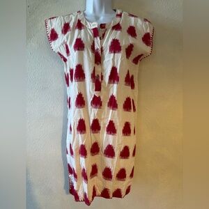 Valiante Stylish Red and White Women's Dress‎